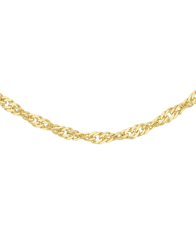 9Ct Gold Twist Curb Chain